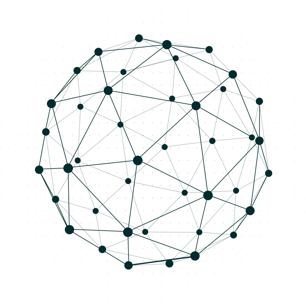 A graphic image representing vast connections across the globe.